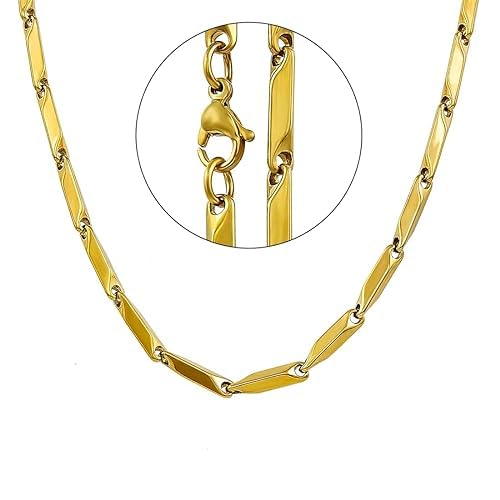 Men’s Silver-Tone Twisted Link Chain Necklace