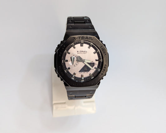 X-TRAIL Analog-Digital Wrist Watch – Water Resistant Stainless Steel Stra