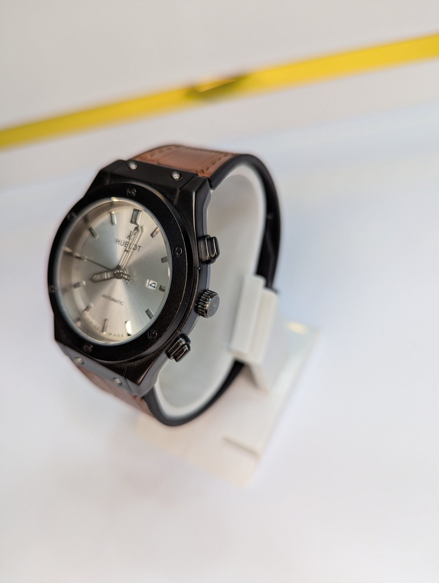 Hublot Classic Fusion Automatic Watch – Brown Dial & Leather Strap