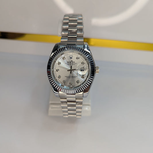 Rolex Datejust Automatic – Silver Dial with Diamond Markers