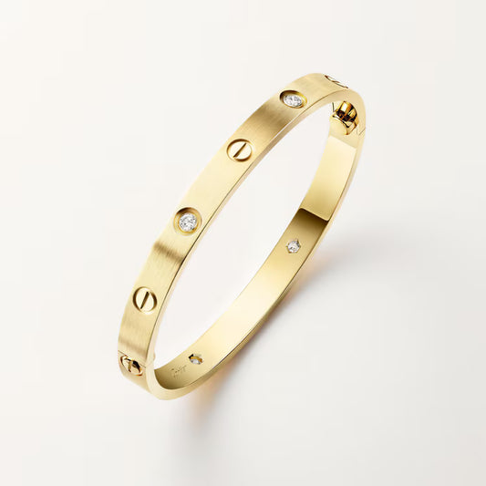 Cartier Love diamonds and gold bracelet