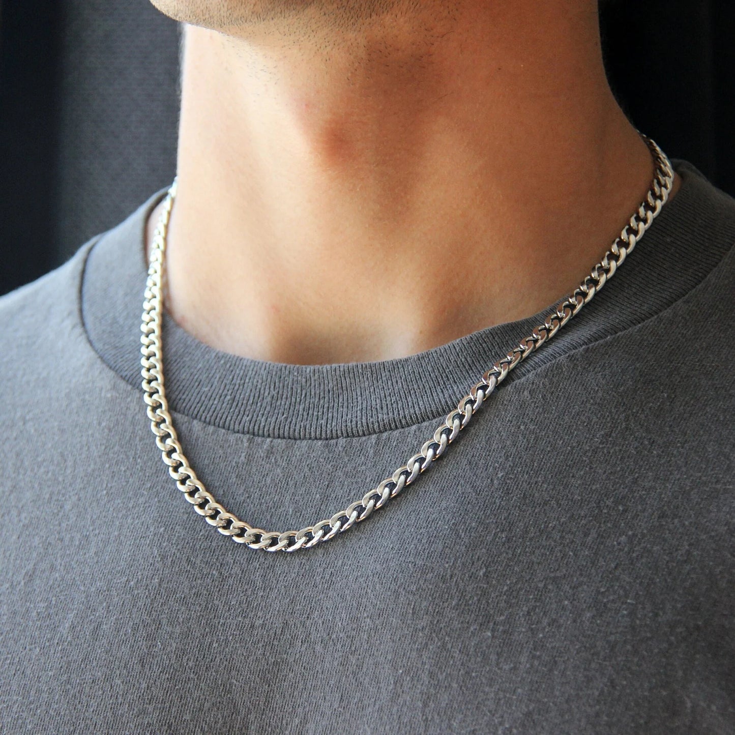 Stainless Steel Chunky Curb Chain – 6mm