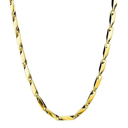 Men’s Silver-Tone Twisted Link Chain Necklace