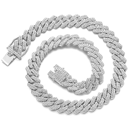 20mm Iced Out Cuban Link Chain – Men & Women