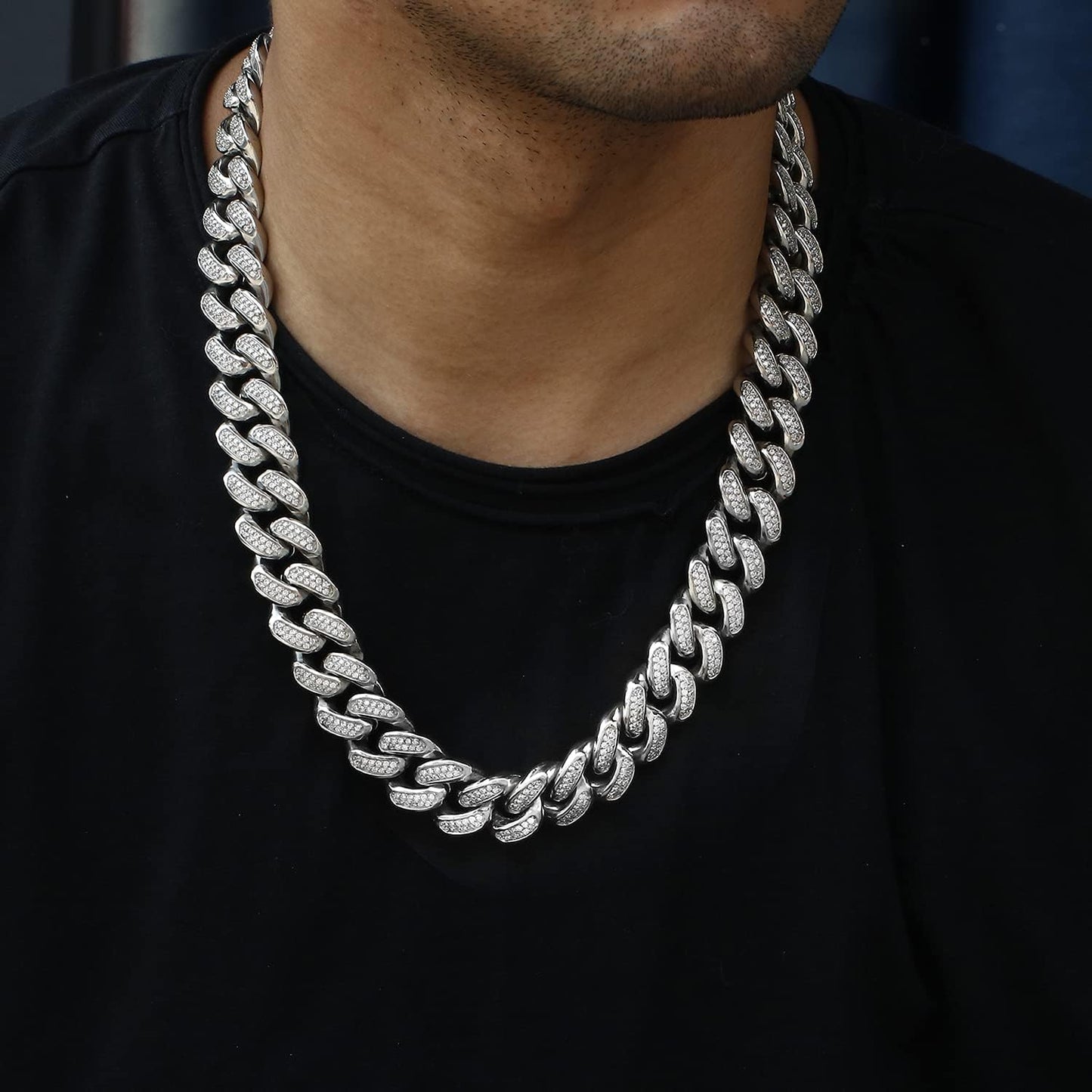 20mm Iced Out Cuban Link Chain – Men & Women