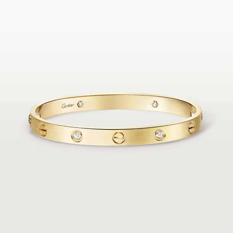 Cartier Love diamonds and gold bracelet