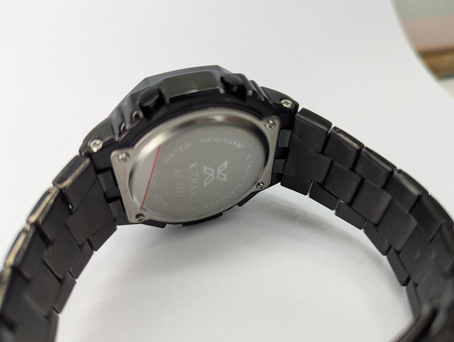 X-TRAIL Analog-Digital Wrist Watch – Water Resistant Stainless Steel Stra