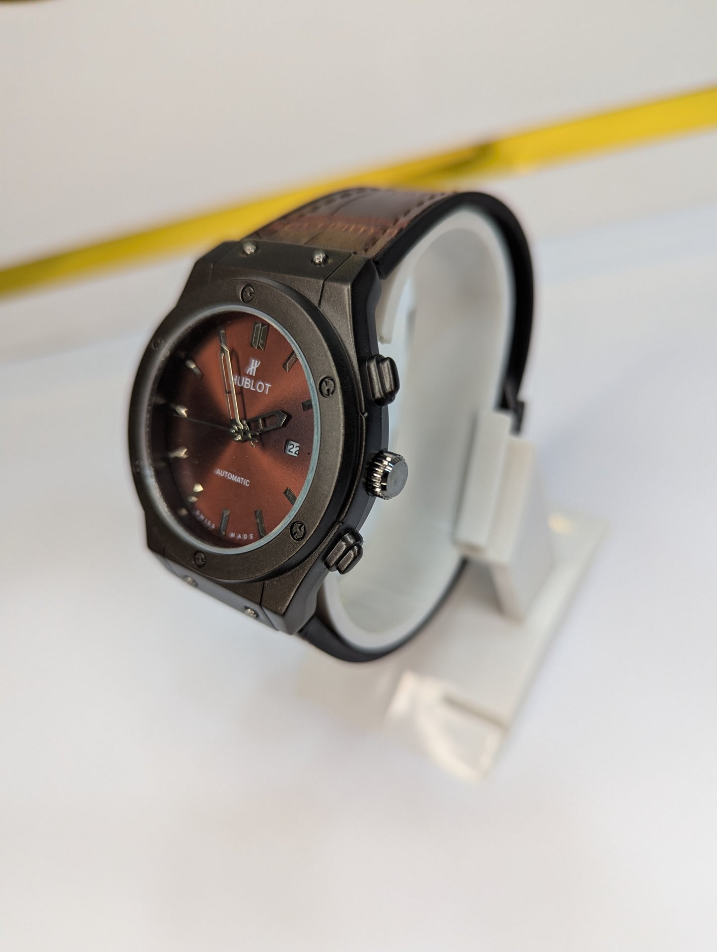 Hublot Classic Fusion Automatic Watch – Brown Dial & Leather Strap