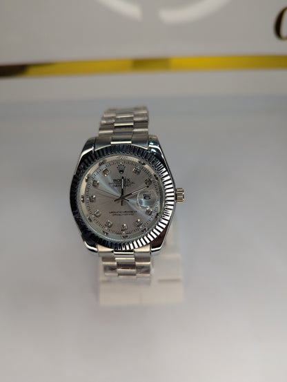 Rolex Datejust Automatic – Silver Dial with Diamond Markers