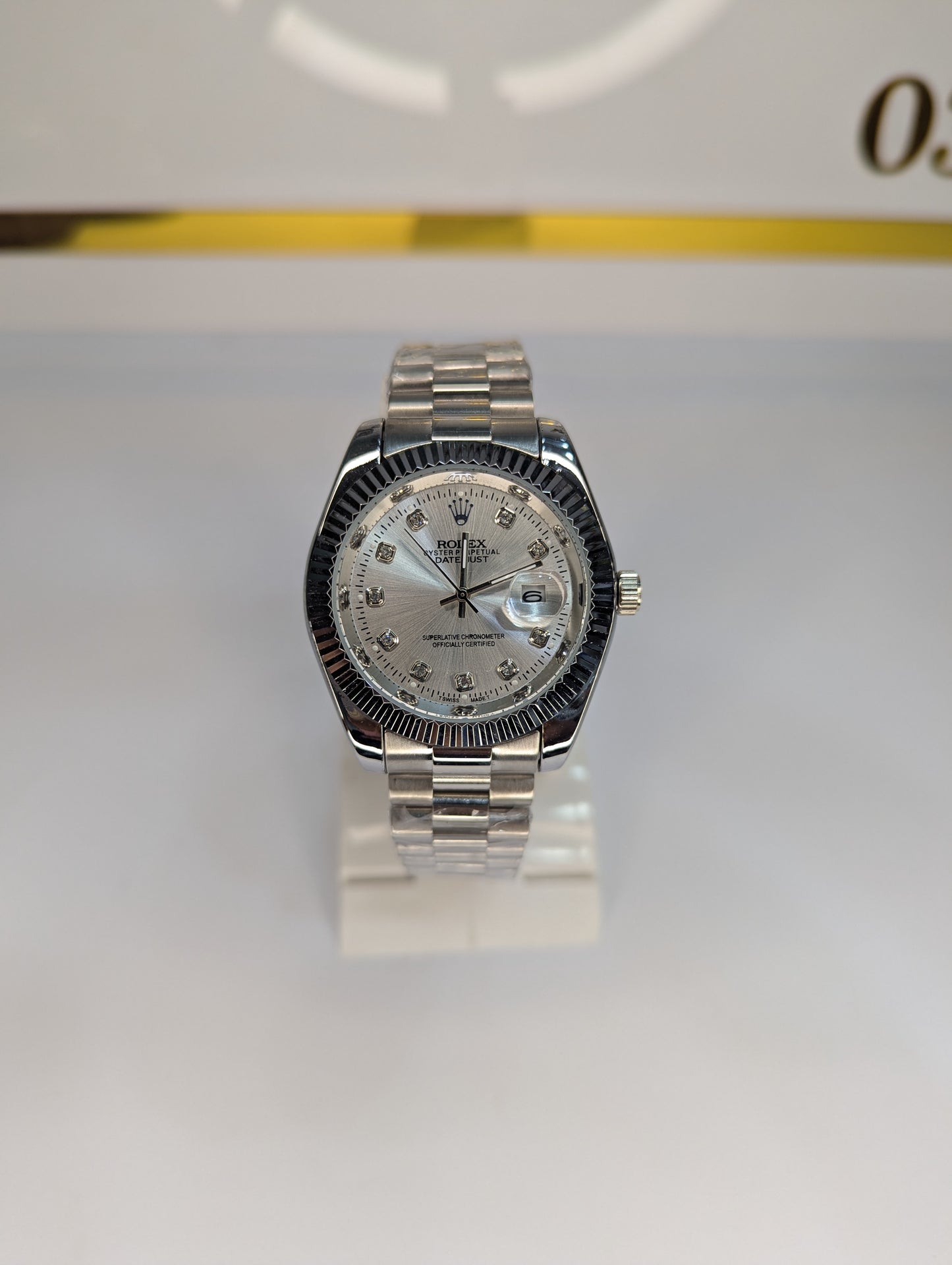 Rolex Datejust Automatic – Silver Dial with Diamond Markers