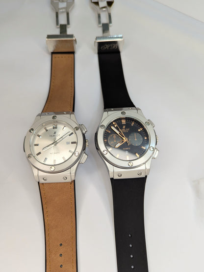 ✨ Hublot Dual Watch Deal – Automatic & Quartz Combo Set