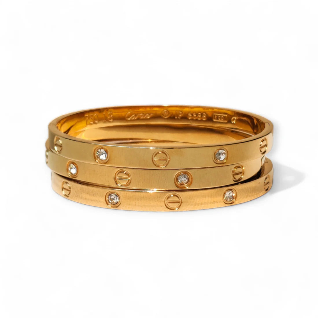 Cartier Love diamonds and gold bracelet