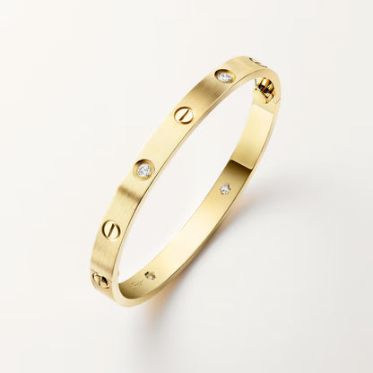 Cartier Love diamonds and gold bracelet