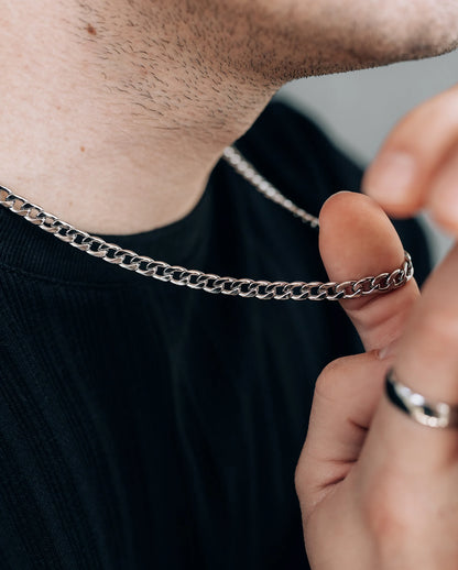 Stainless Steel Chunky Curb Chain – 6mm
